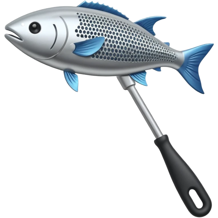 Metal tool for peeling off fish scale  emoji