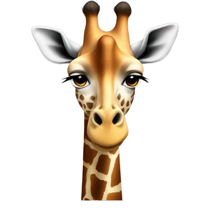 Giraffe with a big butt emoji