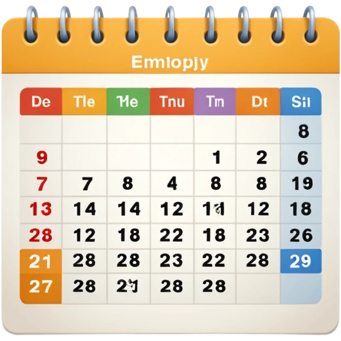 Calendar emoji