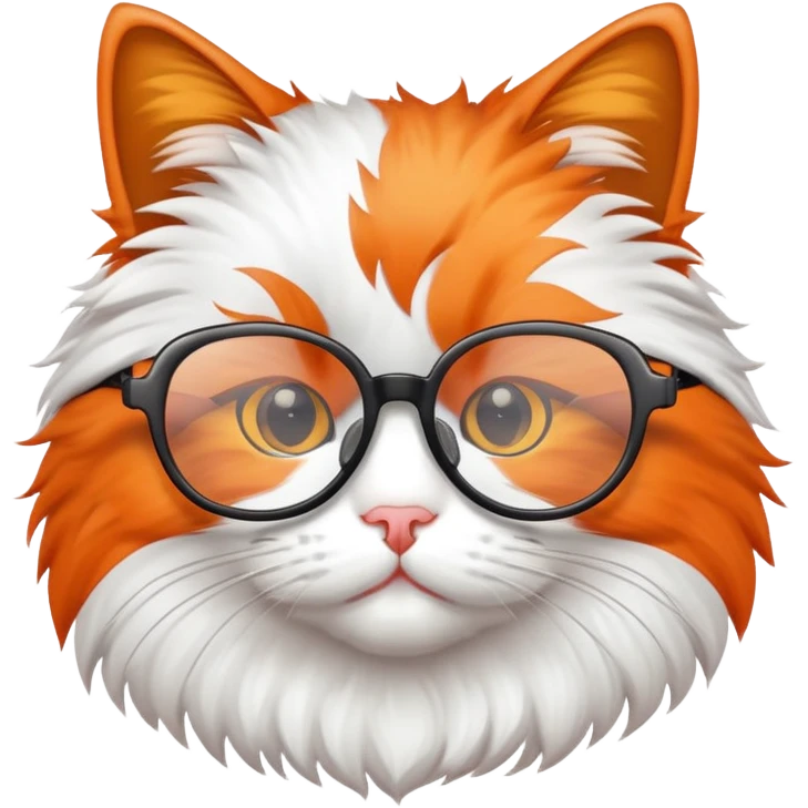 cat wearing glass  emoji