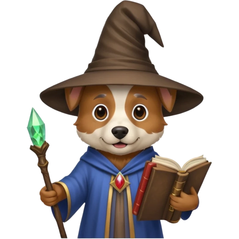 Dog wizard emoji