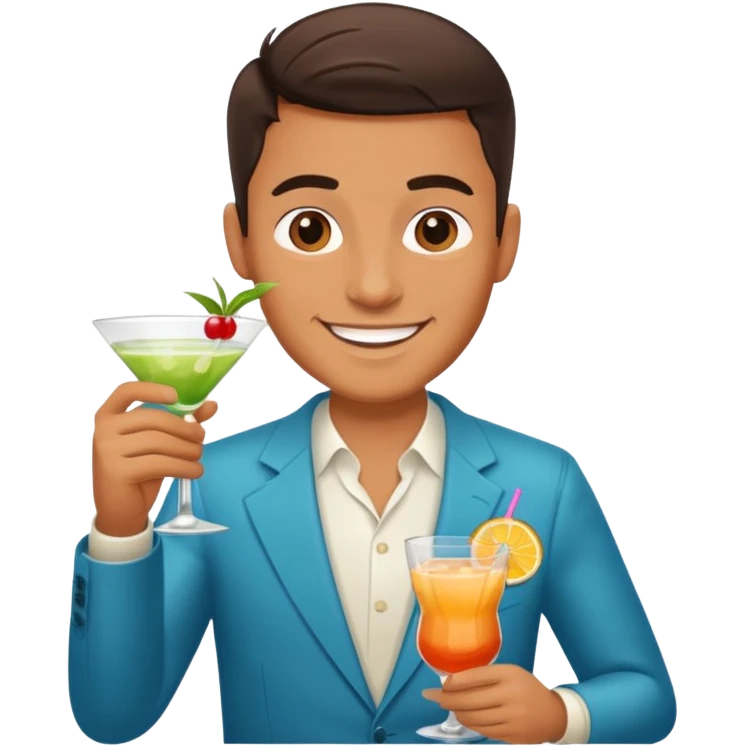 man with drink  emoji