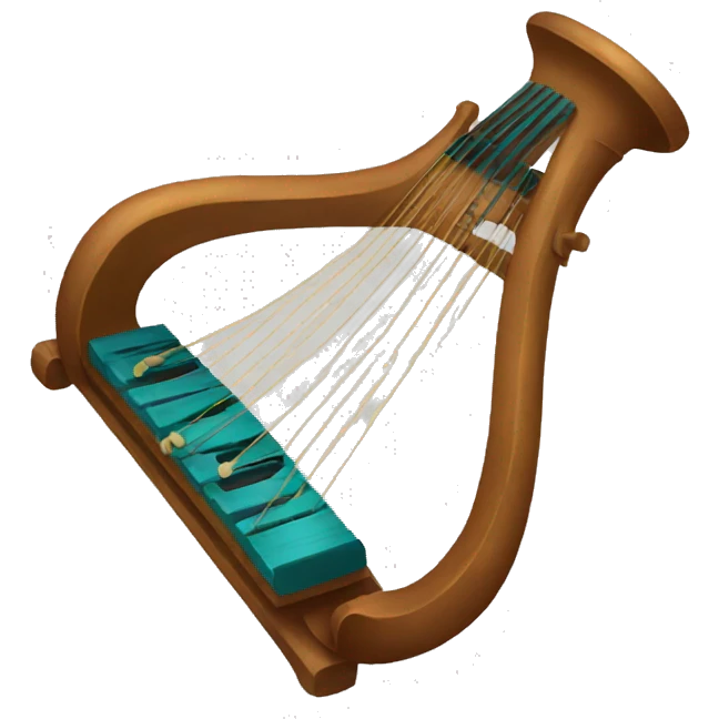 instrument lyre emoji
