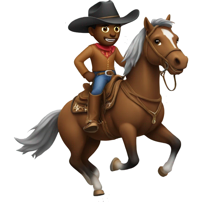 cowboy riding a horse emoji