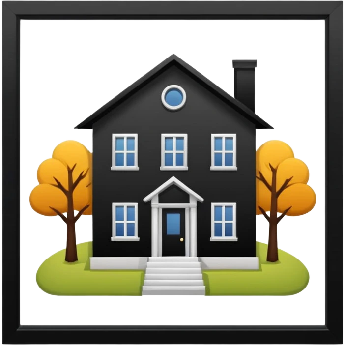 create skeuomorphism style, house for auction, emphasis on auction, it needs to be readable in 36 x36 pixels emoji