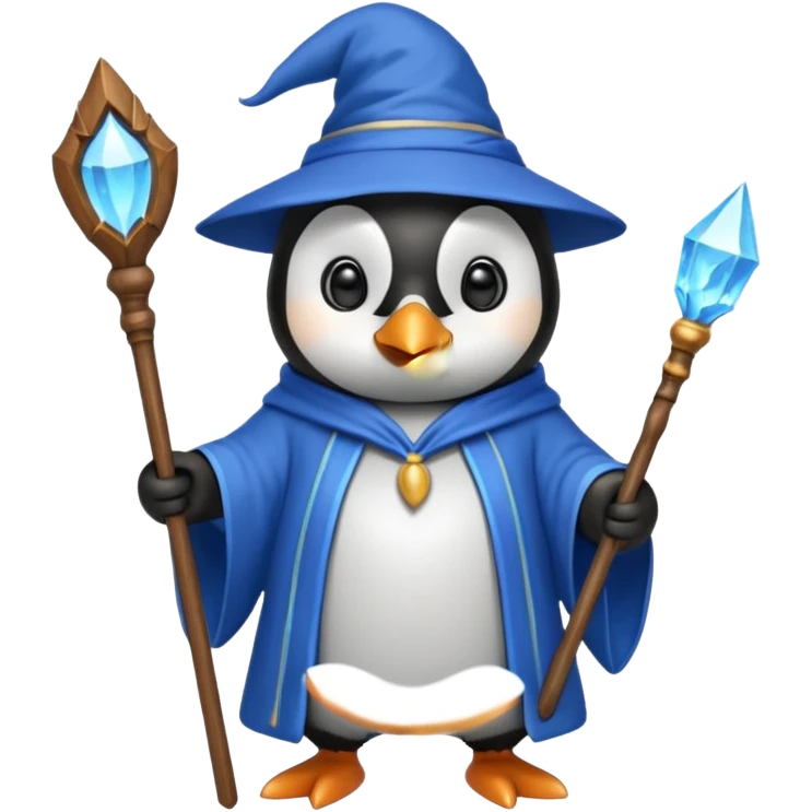 Penguin Wizard emoji