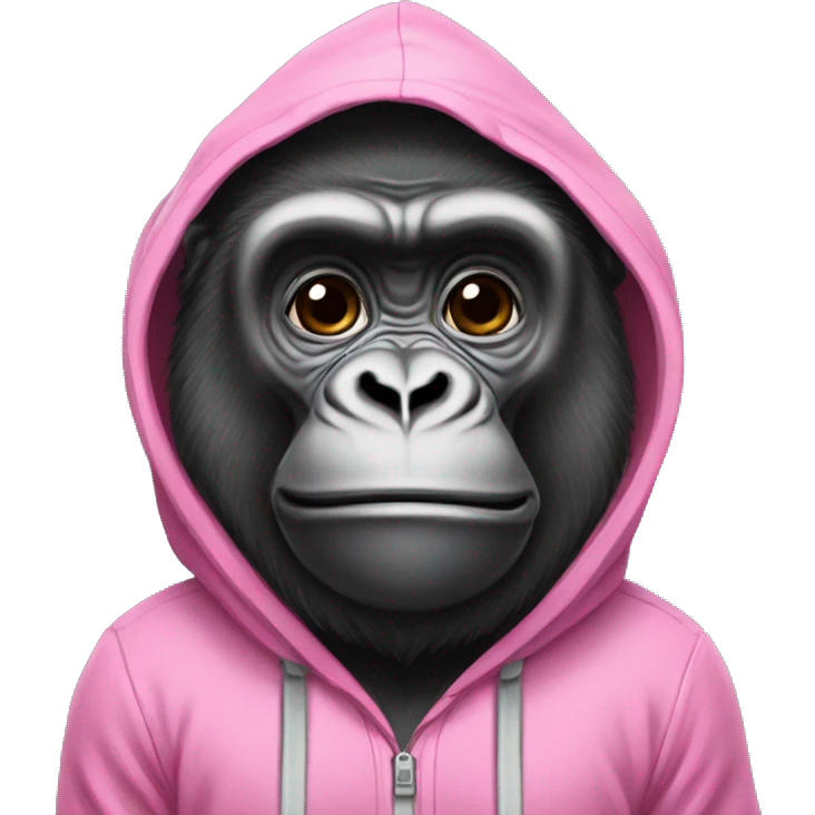 Gorilla Wearing A Pink Onesie emoji