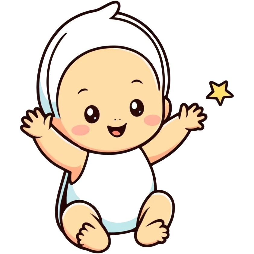 Baby celebrations for first birthday emoji