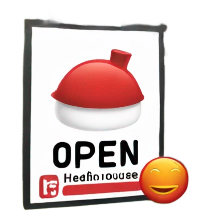 Redfin open house sign emoji