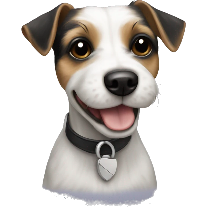 black maltese cross jack russell dog emoji
