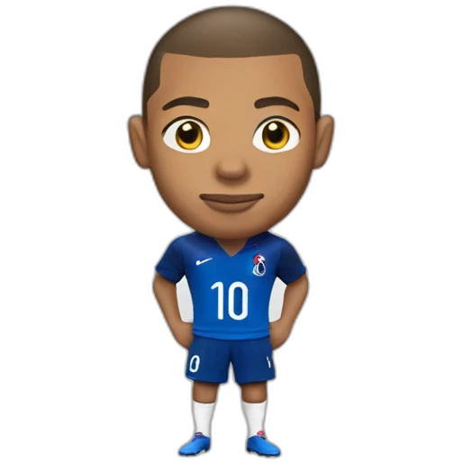 mbappe with the france shirt emoji