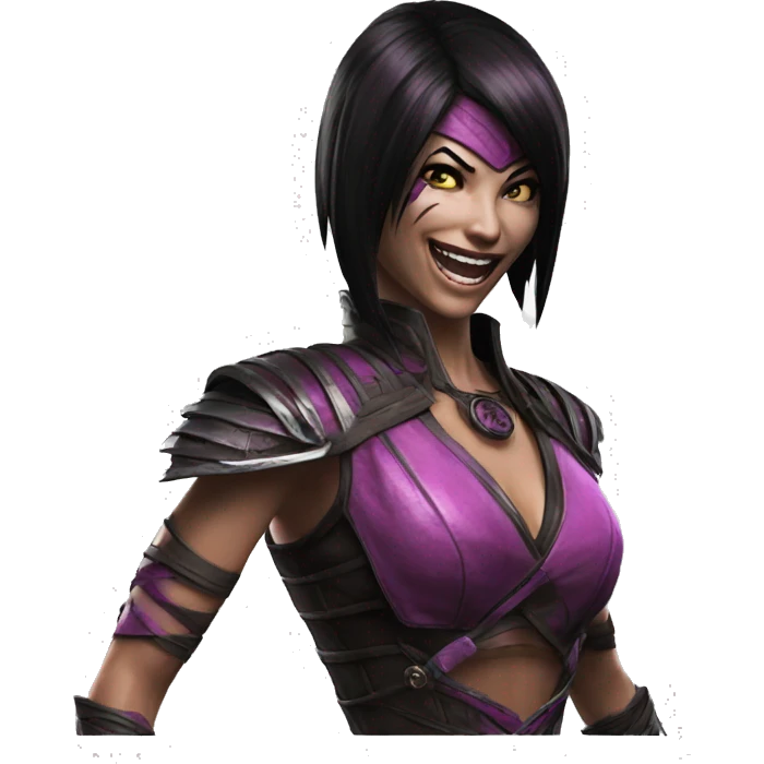 Laughs Mileena Mortal Kombat X emoji