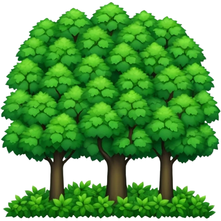 In our hometown, there’s plenty of trees emoji
