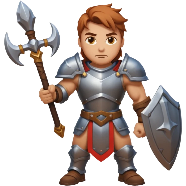 An emoji representing the "ironman challenge" for an Albion Online mmorpg character who crafts everything themselves the hard way, and does not buy or sell items in-game. emoji