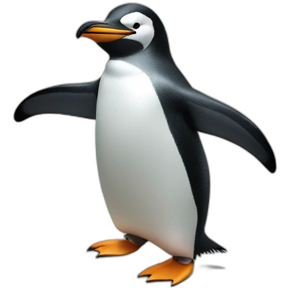 Penguin is flexing emoji