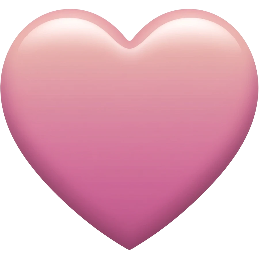 ombre HEART pink matcha emoji