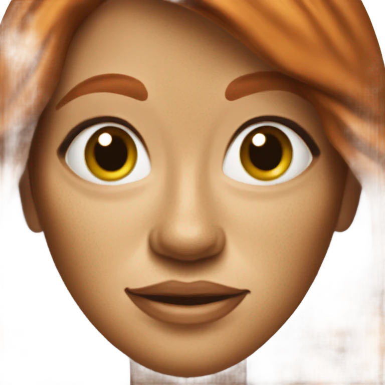 51 year old thin woman with natural red hair and freckles wearing a green top  emoji