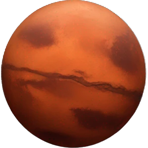 Planet mars emoji