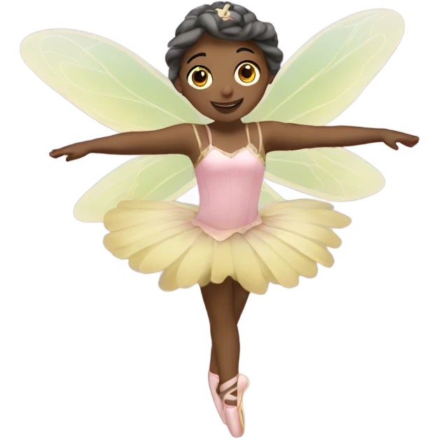 fairy with ballet emoji