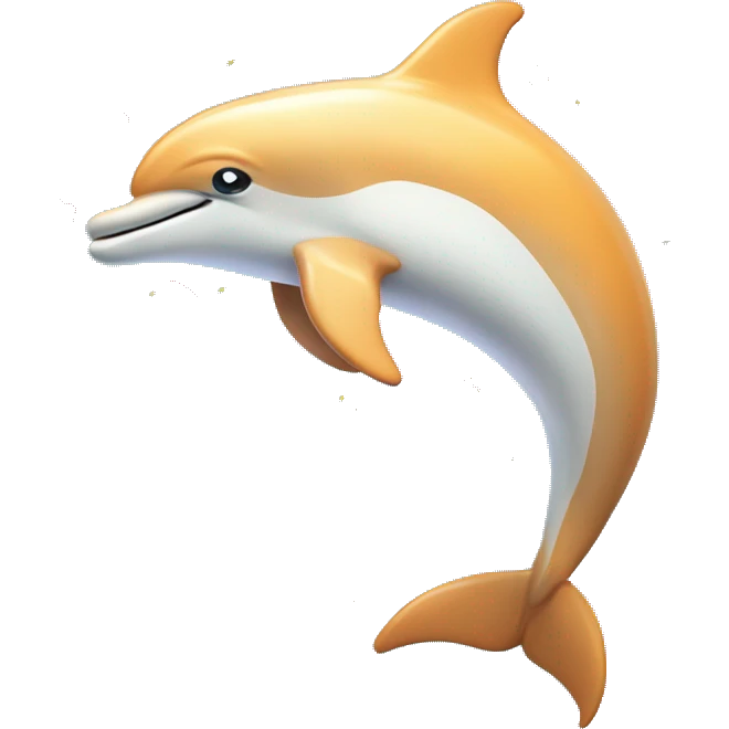 Dolphin with a confetti popper celebrating  emoji