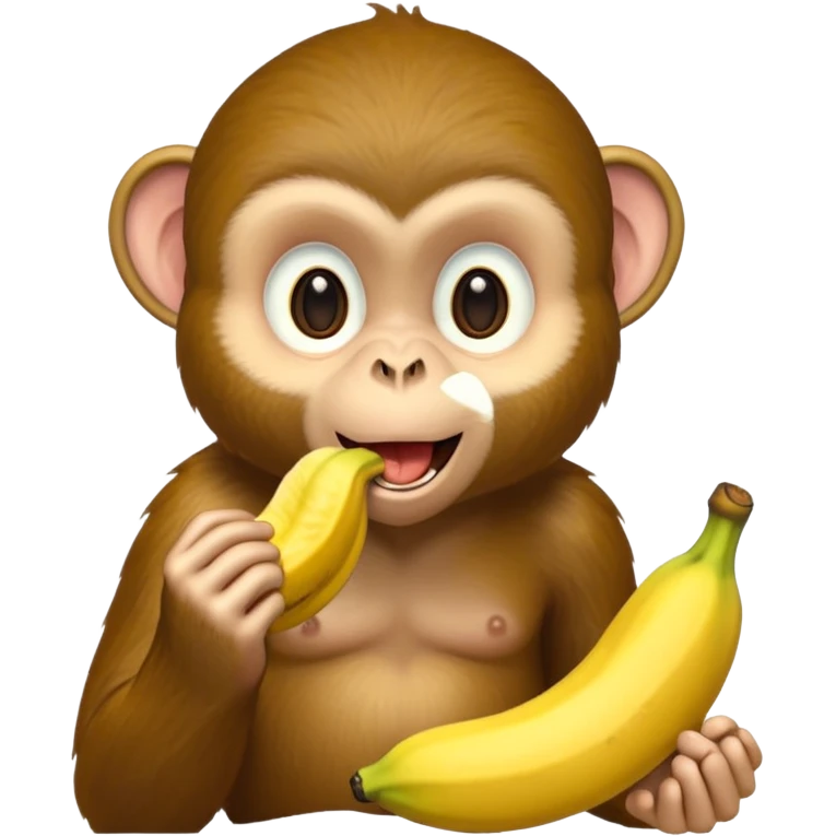 monkey eating banana emoji