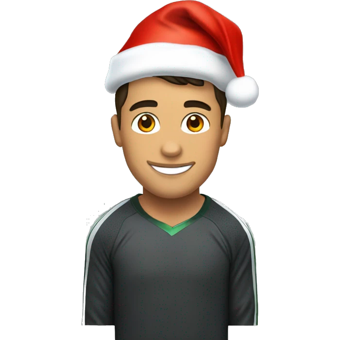 cristiano ronaldo with santa hat emoji