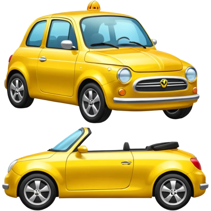 yellow car emoji emoji