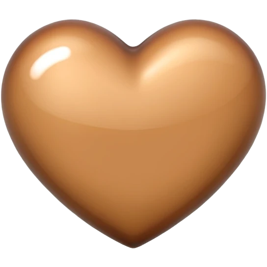 Light brown heart emoji