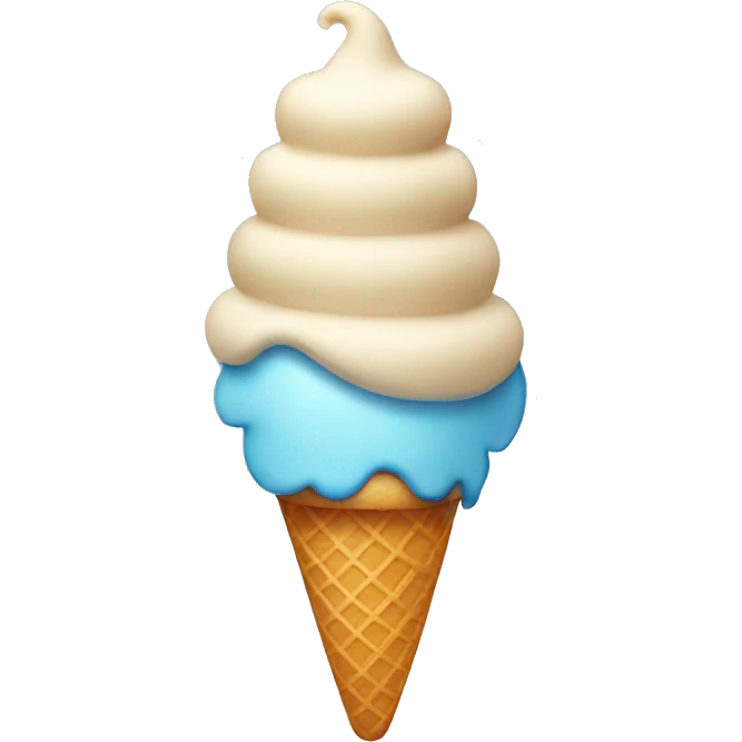 Ice cream with a top hat emoji
