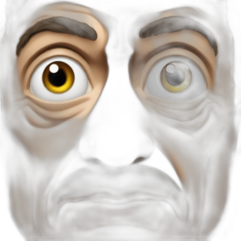 Sarkozy with death stare looking straight in the eye emoji