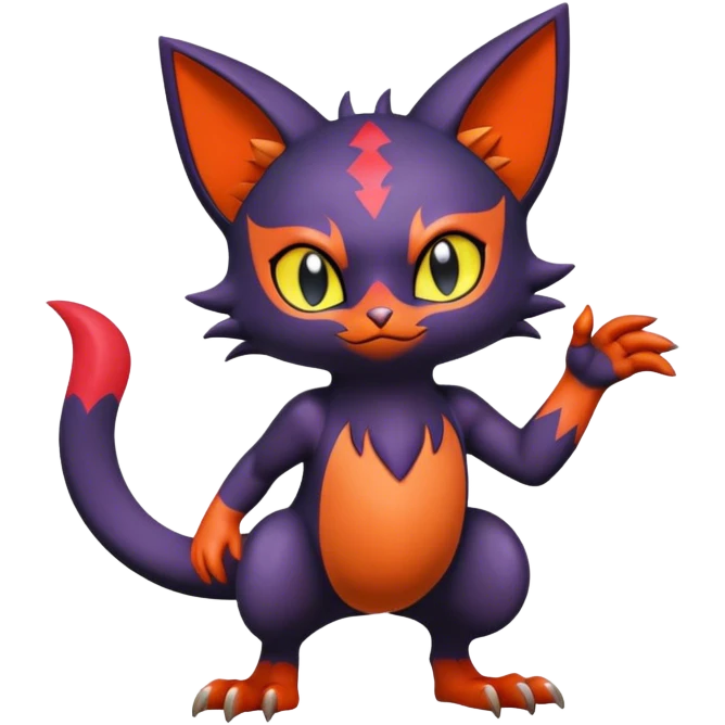 Noibat-Litten full body emoji