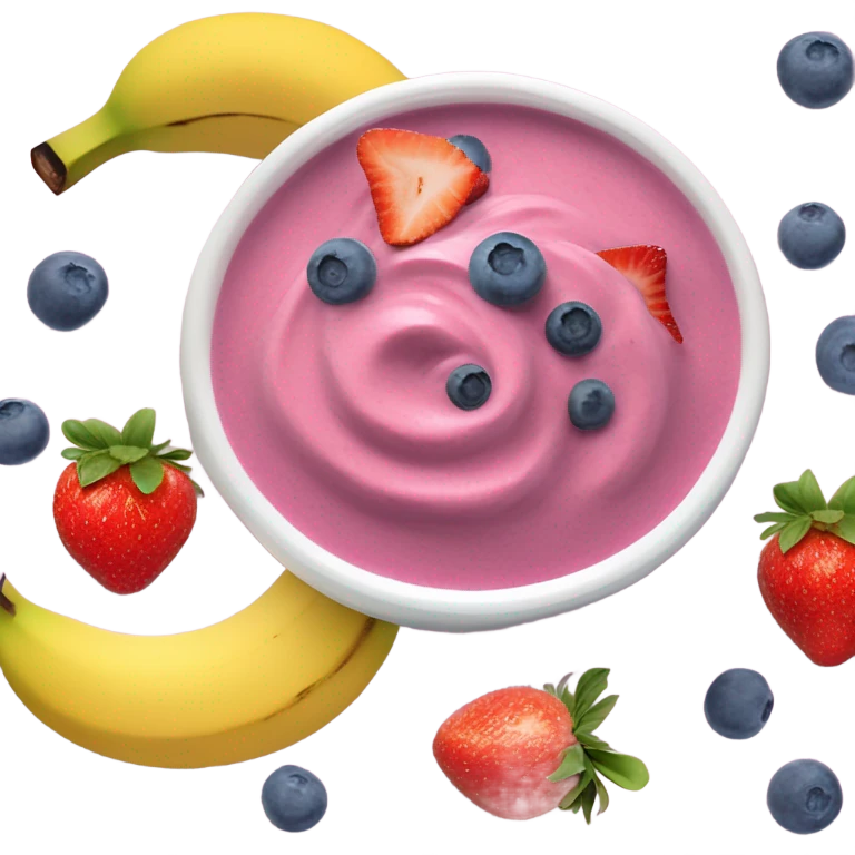Fruit smoothie bowl emoji