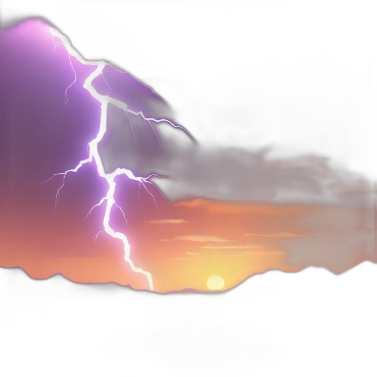 lightning bolt sunset emoji