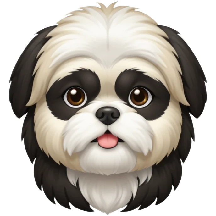 Black and white shih tzu

 emoji