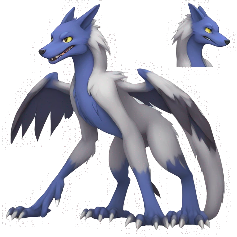 Lombax-Sergal-Quiana-Fakemon full body emoji