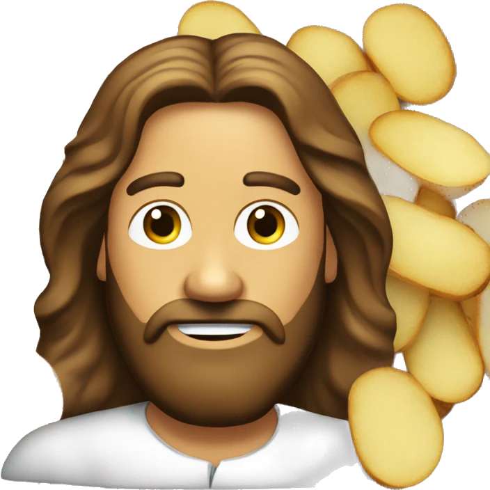 Jesus potato crisp emoji