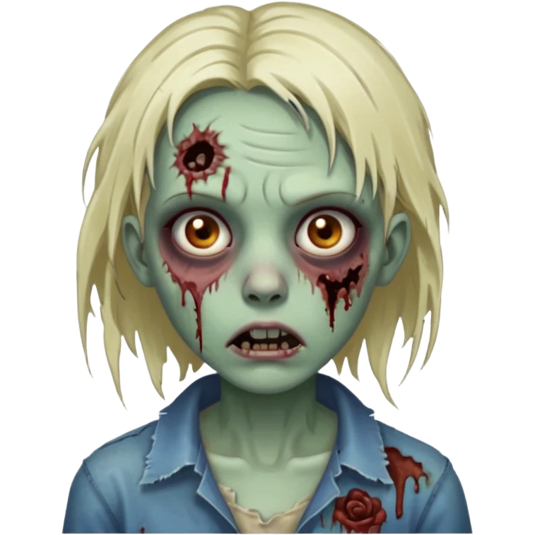 a zombie girl emoji