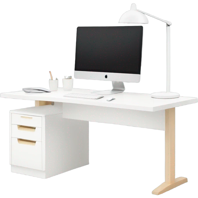minimalist-clean-work-desk-with-white-wood-colorway-front-view emoji