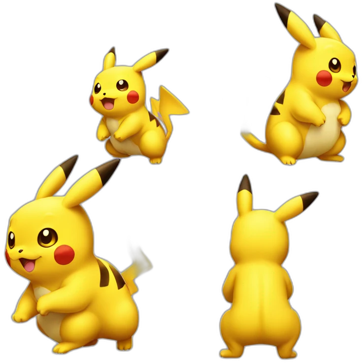 pickachu sur dracaufeu emoji