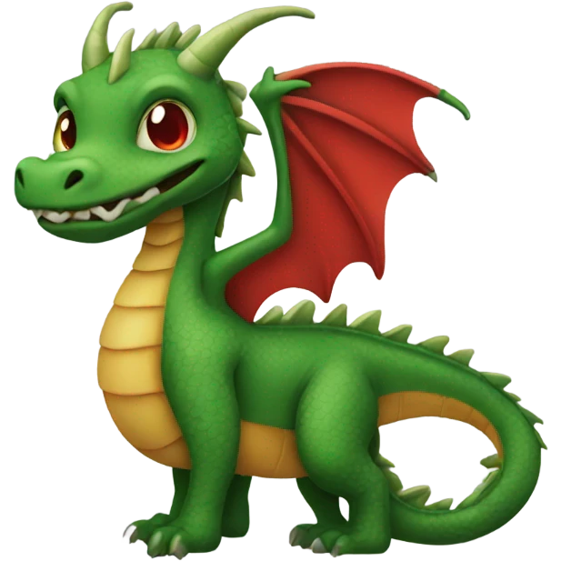 Lets make a red/green dragon emoji