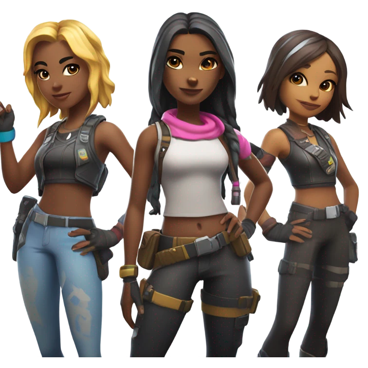 Girl squad Fortnite emoji
