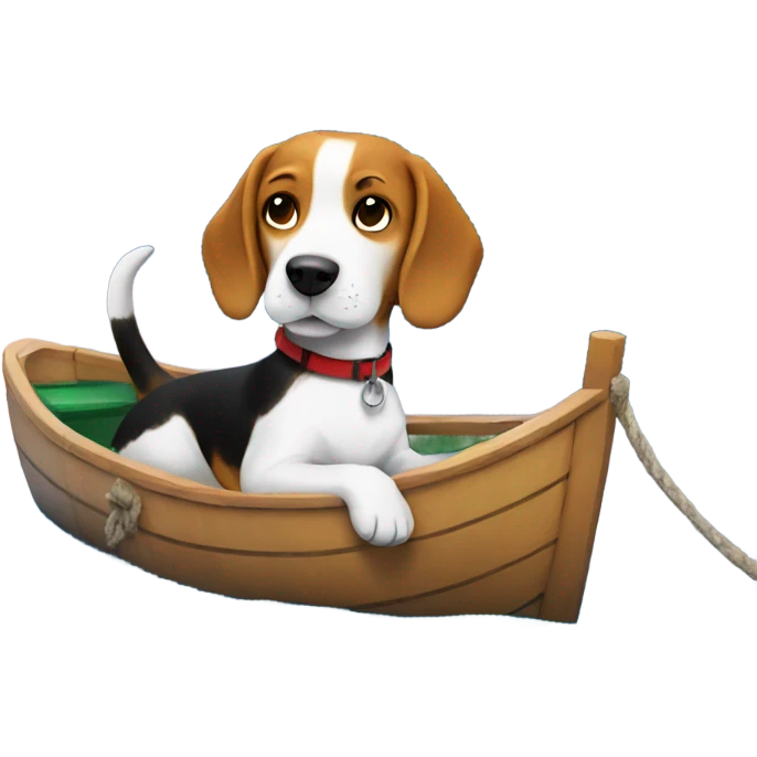beagle on a boat emoji
