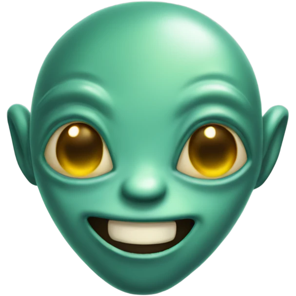 Alien with smile emoji