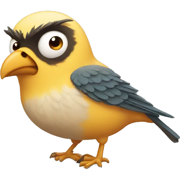 Bird angry emoji
