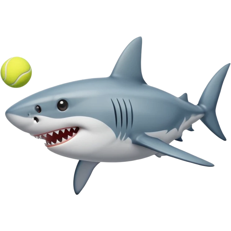 Shark with tenis emoji