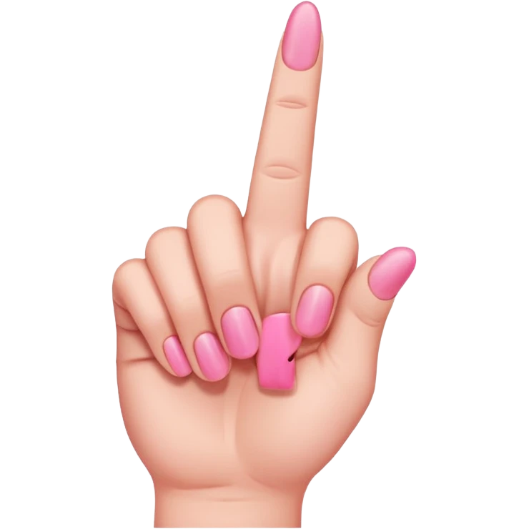 pink middle finger  emoji