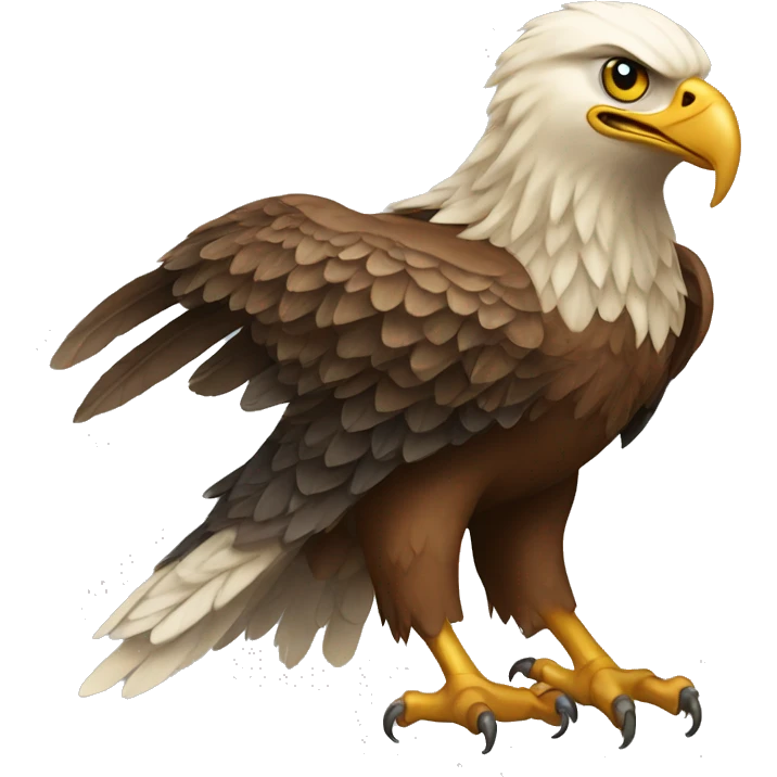 Eagle with a Hindu swastika emoji