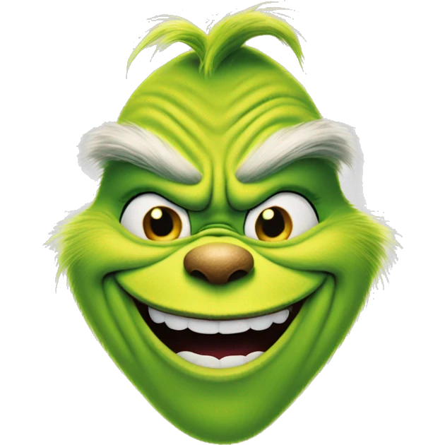 The grinch smiling music emoji