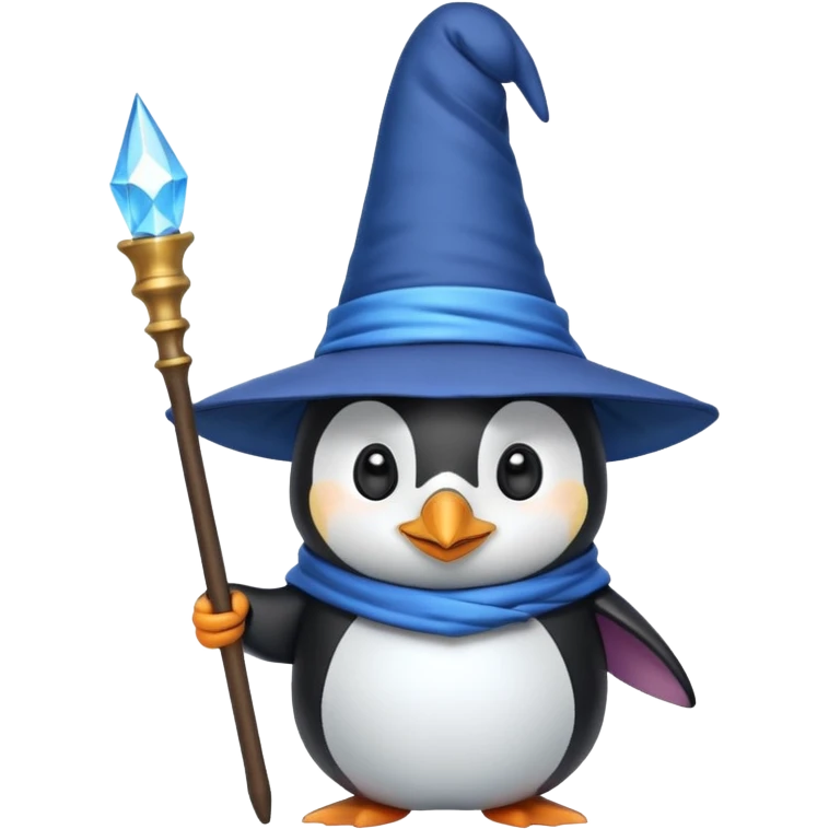 Penguin Wizard emoji
