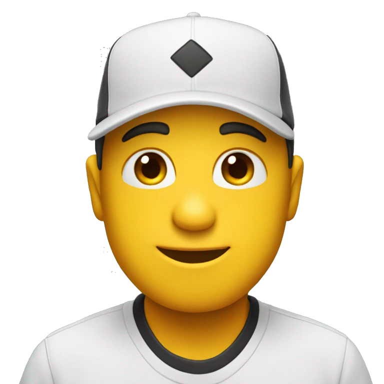 Emoji enojado con gorra emoji